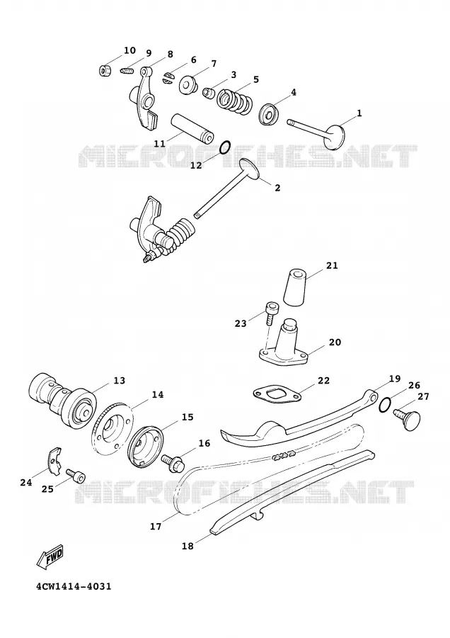 SOUPAPE Yamaha SCOOTER 125 2000 CYGNUS  XC125FD