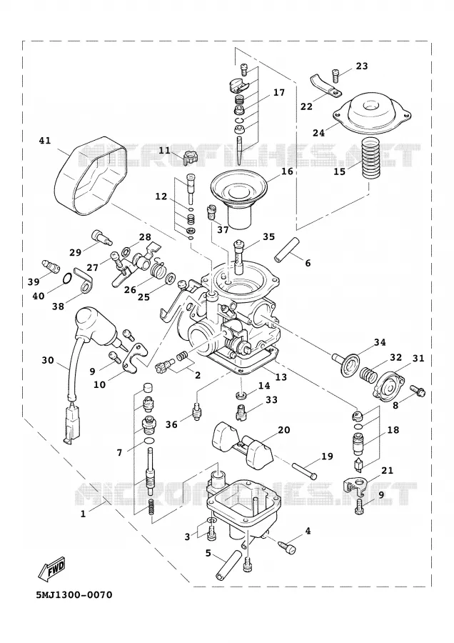 CARBURATEUR Yamaha SCOOTER 125 2000 CYGNUS  XC125FD