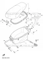 SELLE / PORTE BAGAGES pour Yamaha CYGNUS 2000