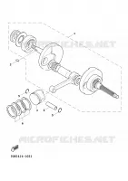 VILEBREQUIN / PISTON pour Yamaha CYGNUS 2000