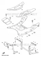 SUPPORT / REPOSE PIEDS pour Yamaha CYGNUS 2000