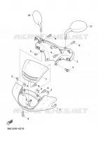 CARENAGES 1  pour Yamaha CYGNUS 2000