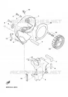 TURBINE / CARTERS DE REFROIDISSEMENT pour Yamaha CYGNUS 2000