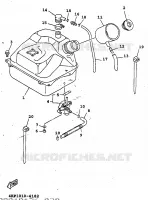 RESERVOIR A ESSENCE pour Yamaha XC 1997