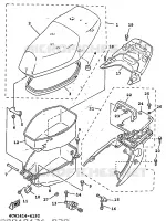 SELLE / PORTE BAGAGES pour Yamaha XC 1997