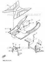 SUPPORT / REPOSE PIEDS pour Yamaha XC 1997