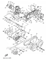 CARTER MOTEUR pour Yamaha XC 1997