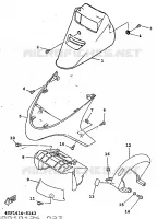 GARDE BOUE AVANT pour Yamaha XC 1997