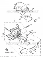 FEU ARRIERE pour Yamaha XC 1997