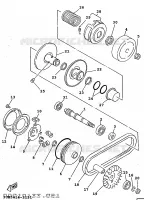 EMBRAYAGE DE DEMARREUR pour Yamaha XC 1997