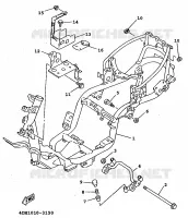 CADRE pour Yamaha XC 1997