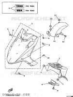 GARDE BOUE AVANT pour Yamaha XC 1997