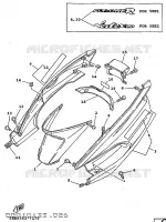 COUVERCLE LATERAL pour Yamaha XC 1997