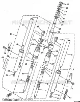 FOURCHE pour Yamaha XC 1997