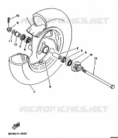 ROUE AVANT pour Yamaha XC 1997