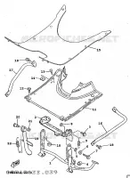SUPPORT / REPOSE PIEDS pour Yamaha XC 1997