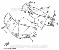 CARENAGES 1  pour Yamaha XC 1997