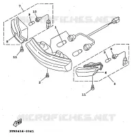 PHARE  pour Yamaha XC 1997