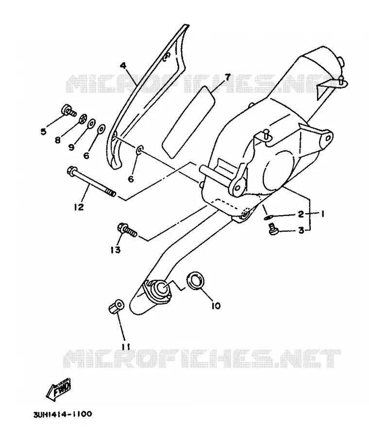 ECHAPPEMENT Yamaha SCOOTER 150 1997 XC  XC150I