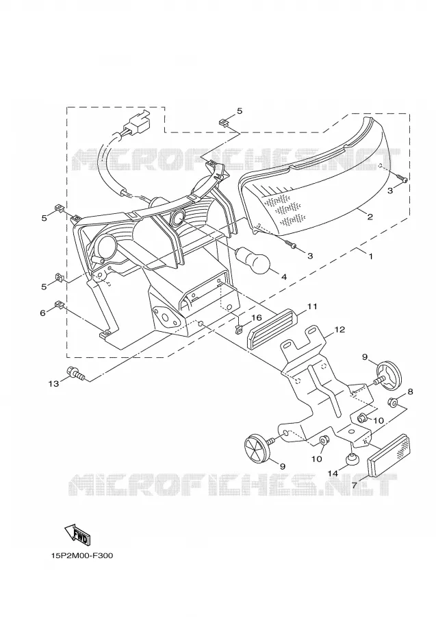 FEU ARRIERE Yamaha SCOOTER 50 2007 GIGGLE  XF50
