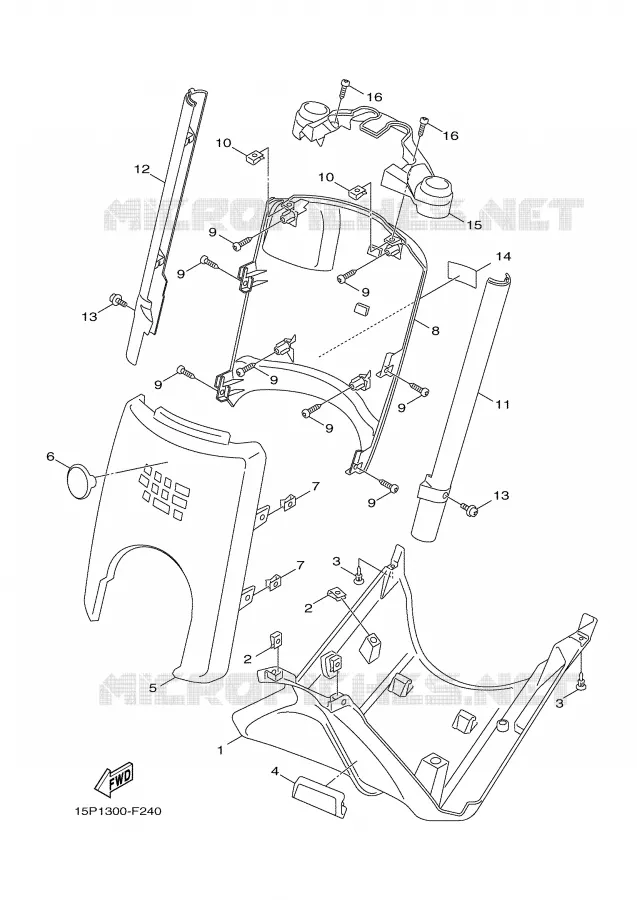 PROTEGE JAMBES Yamaha SCOOTER 50 2007 GIGGLE  XF50