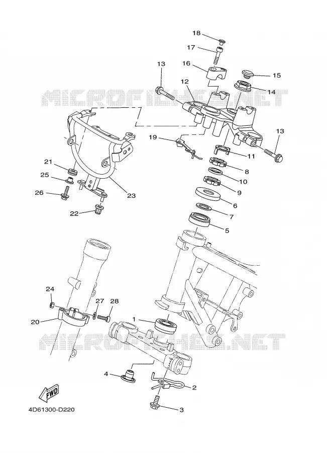 DIRECTION Yamaha MOTO 250 2005 TRICKER  XG250