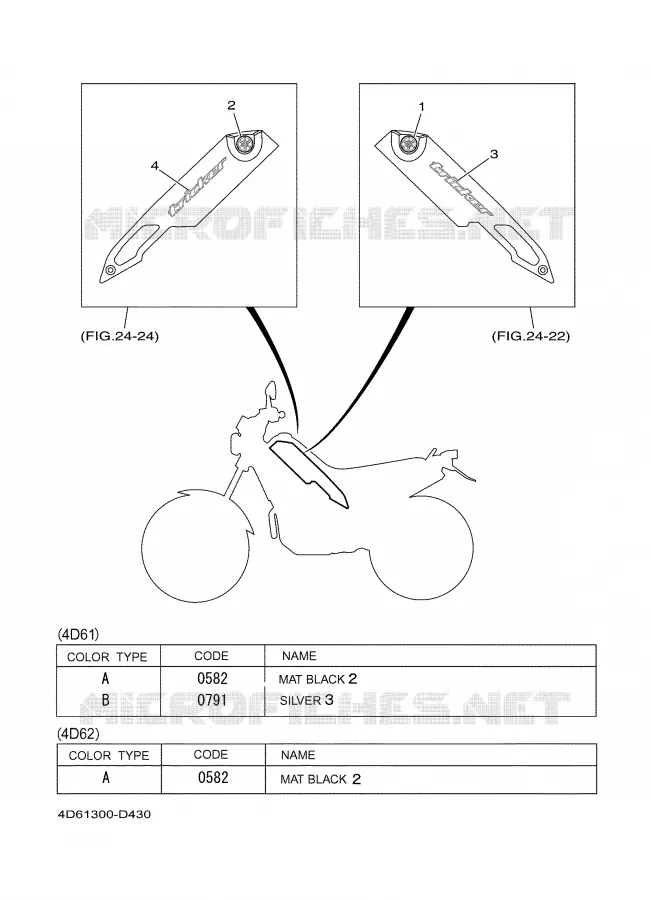EMBLEME Yamaha MOTO 250 2005 TRICKER  XG250
