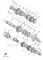 TRANSMISSION pour Yamaha XJ 1986