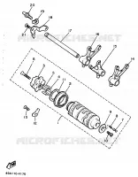 BARILLET DE SELECTION / FOURCHETTES pour Yamaha XJ 1986