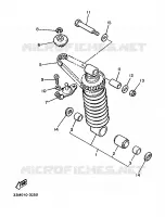 AMORTISSEUR ARRIERE pour Yamaha XJ 1986