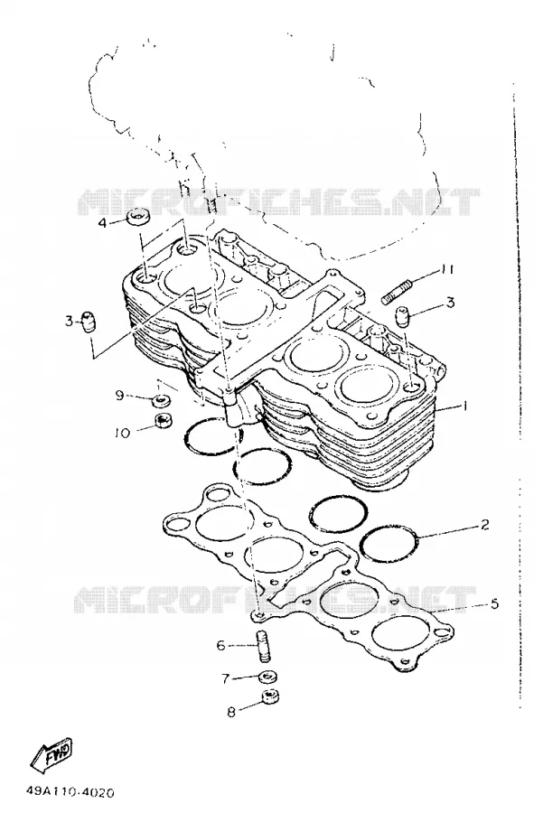 CYLINDRE Yamaha MOTO 600 1989 XJ  XJ600