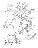 GARDE BOUE pour Yamaha XJ 1986