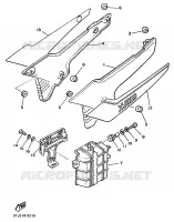 COUVERCLE LATERAL pour Yamaha XJ 1986