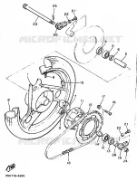 ROUE ARRIERE pour Yamaha XJ 1986