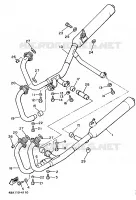 ECHAPPEMENT pour Yamaha XJ 1986