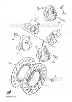 ROUE AVANT / ETRIER DE FREIN pour Yamaha XJ 1986