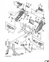 SUPPORT / REPOSE PIEDS pour Yamaha XJ 1986