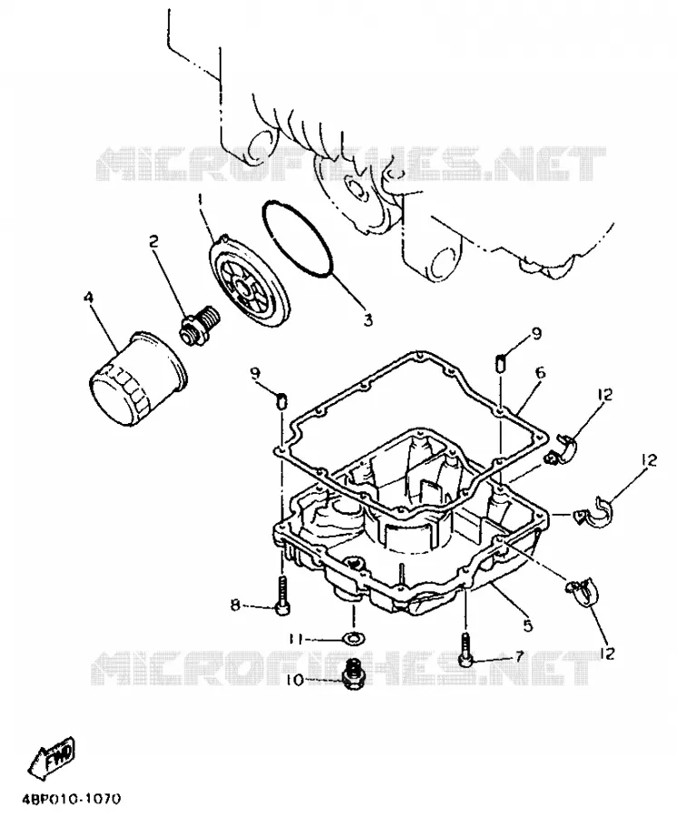 FILTRE A HUILE Yamaha MOTO 600 1994 XJN  XJ600N