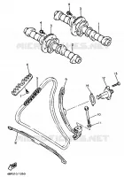 ARBRE A CAMES / CHAINE DE DISTRIBUTION pour Yamaha XJN 1995