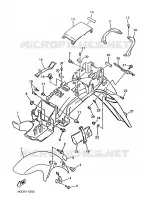 GARDE BOUE pour Yamaha XJN 1996
