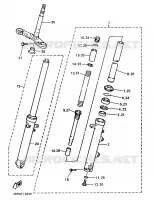 FOURCHE pour Yamaha XJN 1996