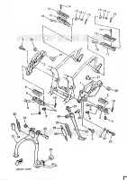 SUPPORT / REPOSE PIEDS pour Yamaha XJN 1996