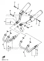 ECHAPPEMENT pour Yamaha XJN 1996