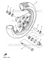 ROUE AVANT pour Yamaha XJN 1996