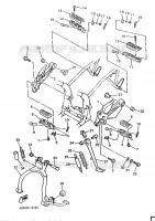 SUPPORT / REPOSE PIEDS pour Yamaha XJN 1996