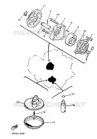 POMPE A HUILE pour Yamaha XJN 1996