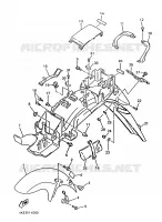 GARDE BOUE pour Yamaha XJN 1996
