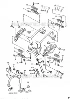 SUPPORT / REPOSE PIEDS pour Yamaha XJN 1996