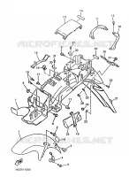 GARDE BOUE pour Yamaha XJN 1996