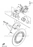 ETRIER DE FREIN ARRIERE pour Yamaha XJN 1996